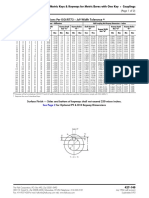 Metric Key & Keyway Dimensions Per ISO/R773 - Js9 Width Tolerance