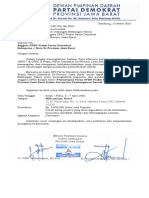 Undangan Bimtek DPRD Fraksi Partai Demokrat Se-Provinsi Jawa Barat 2021