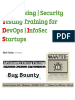 FOR One API Security Testing Training For Bug Hunters and InfoSec