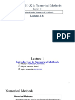 MATH - 321: Numerical Methods: Topic 1