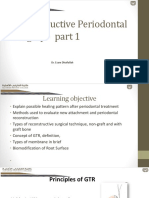 Lecture 6 - Reconstructive Periodontal Surgery Part I PPT Esam