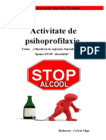 Proiect de Psihoprofilaxie