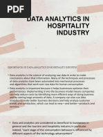 Data Analytics in Hospitality Industry