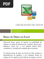 Como Crear Bases de Datos en Excel