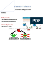 Null and Alternative Hypothesis: Stimulus