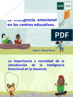 La Inteligencia Emocional en Los Centros Educativos. Isabel C. Maciel Torres