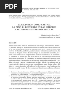 (María Asenjo González) LA EXCLUSIÓN COMO CASTIGO - LA PENA DE DESTIERRO EN LAS CIUDADES CASTELLANAS A FINES DEL SIGLO XV