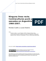 Nicolas Cuello y Lucas Disalvo (2020) - Ninguna Linea Recta. Contraculturas Punk y Politicas Sexuales en Argentina 1984-2007