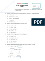 Positive and Negative Integers