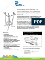 Standardised Foundation Bolt Kits: With Cages