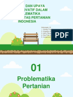 Analisis Dan Upaya Solusi Inovatif Dalam Problematika Produktivitas Pertanian Inodnesia - Kelompok 10 - Revisi