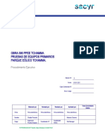 Procedimiento de Pruebas A Equipos de Patio - SE Tchamma - Rev - MCC