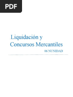 Liquidación y Concursos Mercantiles Unidad 6