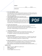 Webquest Properties of Acids and Bases