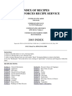 US Army Recipes Full - Index