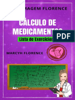 Enfermagem Florence Lista de Exercícios Cálculo de Medicamentos