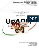 Unidad 1. Derecho Civil: Módulo 3. Persona, Familia, Bienes y Sucesiones