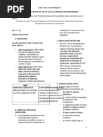 Labor Code of The Philippines Presidential Decree No. 442 of 1974, As Amended and Renumbered