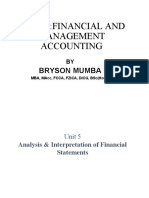 Unit 5 MANAGEMENT ACCOUNTING