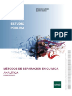 Guía de Estudio Pública: Métodos de Separación en Química Analítica