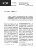 Modeling The Water-Gas Shift Reaction: Received For