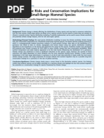 Climate Change Risks and Conservation Risks For A Threatened Small Range Mammal Species