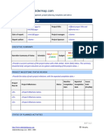 Project Status Report Template