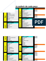 Check List Inspeção Peças Pré-Fabricadas