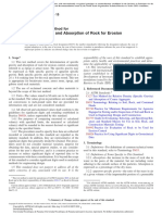 Specific Gravity and Absorption of Rock For Erosion Control: Standard Test Method For