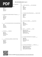 30 - Pre Intermediate Test 9