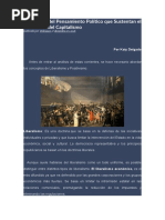 Corrientes Del Pensamiento Político Que Sustentan El Desarrollo Del Capitalismo