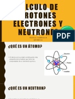 Calculo de Protones Electrones y Neutrones