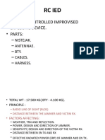 RC Ied: - Remote Controlled Improvised Explosive Device. - Parts