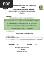 Aplicación de La 1 Y2 La Determinación de La Eficiencia de La Cocina Mejorada Construida en El Anexo de Chuamba-Cullhuas-Huancayo A 3778msnm