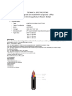 Technical Specifications Upgrade and Installation of Ground Cables in The Anaya Nature Resort-Bintan