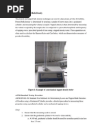 Poured and Tapped Bulk Density