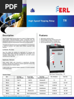 High Speed Tripping Relay: Description Features