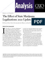 The Effect of State Marijuana Legalizations: 2021 Update