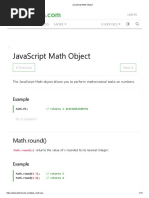 JavaScript Math Object