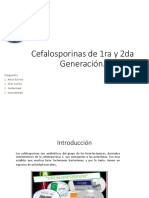 Cefalosporinas 1 y 2 Genreracion