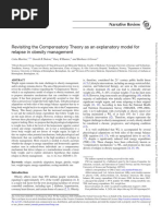 Revisiting The Compensatory Theory As An Explanatory Model For