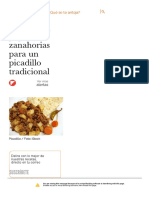 Chícharos, Papas y Zanahorias para Un Picadillo Tradicional