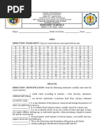 Quiz WK3 Mapeh 9