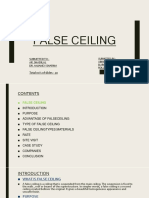 False Ceiling: Report On