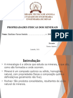 Propriedades Físicas Dos Minerais