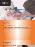 Neonatal Hearing Screening