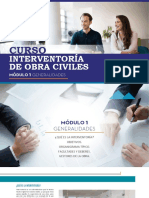 CURSO INTERVENTORÍA DE OBRA CIVILES MÓDULO 1 Generalidades