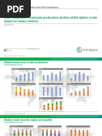 Sour Crude Diet: Venezuela Production Decline Shifts Lighter Crude Slates For Heavy Refiners