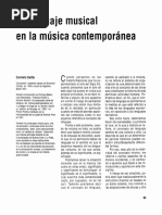 El Lenguaje Musical en La Música Contemporeanea