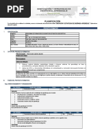 Planificacion Proyecto Formativo